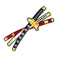 Three Swords From Hell equipment icon in Anime Expeditions