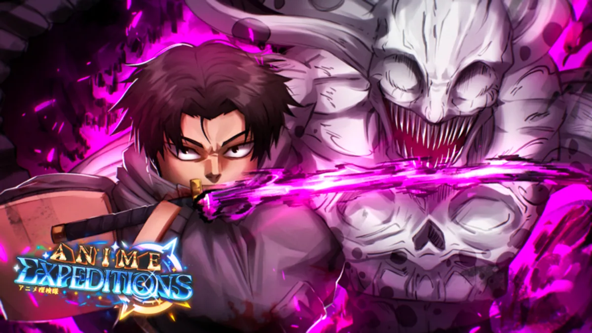 Anime Expeditions battle artwork used for the Unit Loadout Finder