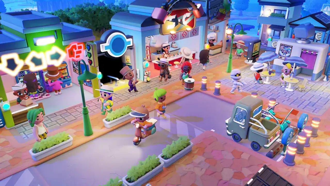 Go-Go Town shop and worker scene