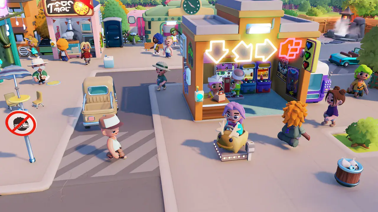 Go-Go Town expanded district scene