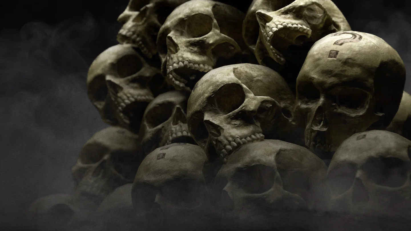 Master Chief surrounded by Halo Campaign Evolved Skull modifiers and Campaign Remix effects