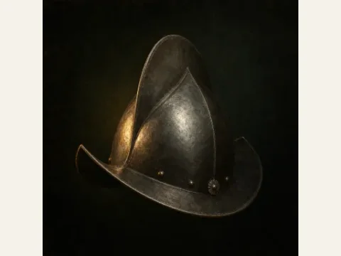 Broken Helmet artwork from The Mound: Omen of Cthulhu
