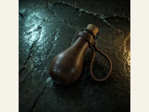 Gunpowder charge artwork from The Mound: Omen of Cthulhu