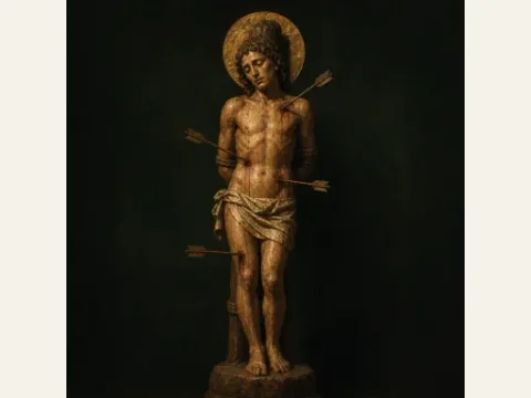 Saint Sebastian artwork from The Mound: Omen of Cthulhu