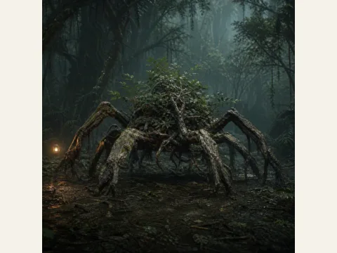 Crawling Canopy artwork from The Mound: Omen of Cthulhu