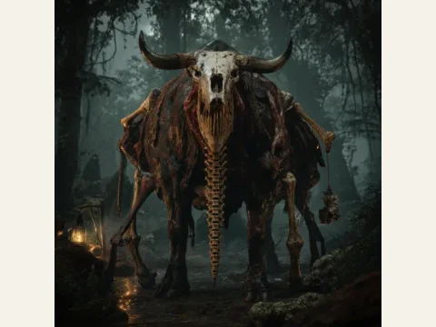 El Buey artwork from The Mound: Omen of Cthulhu