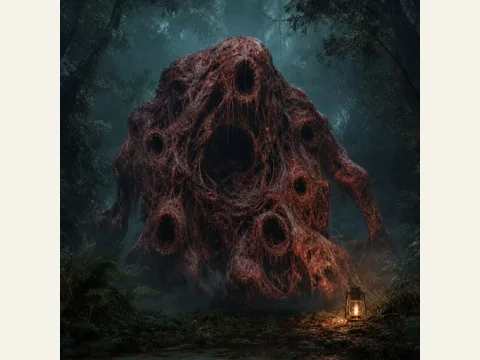 Flesh Shambler artwork from The Mound: Omen of Cthulhu
