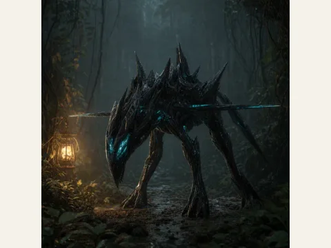 Hound of Tindalos artwork from The Mound: Omen of Cthulhu