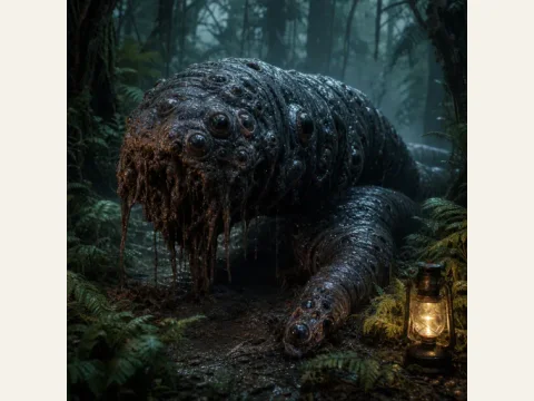 Shoggoth Worm artwork from The Mound: Omen of Cthulhu