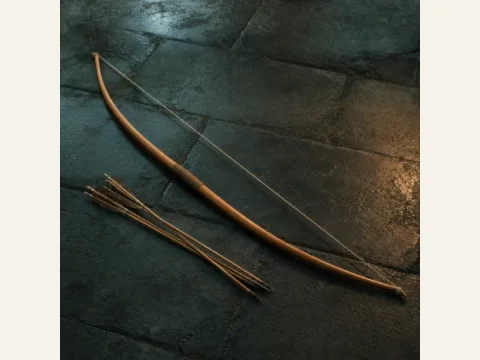 Longbow artwork from The Mound: Omen of Cthulhu