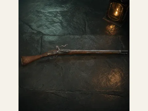 Matchlock Arquebus artwork from The Mound: Omen of Cthulhu